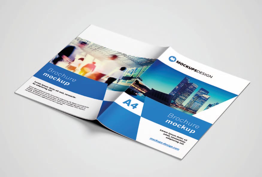 A4 Brochure With Center Folding