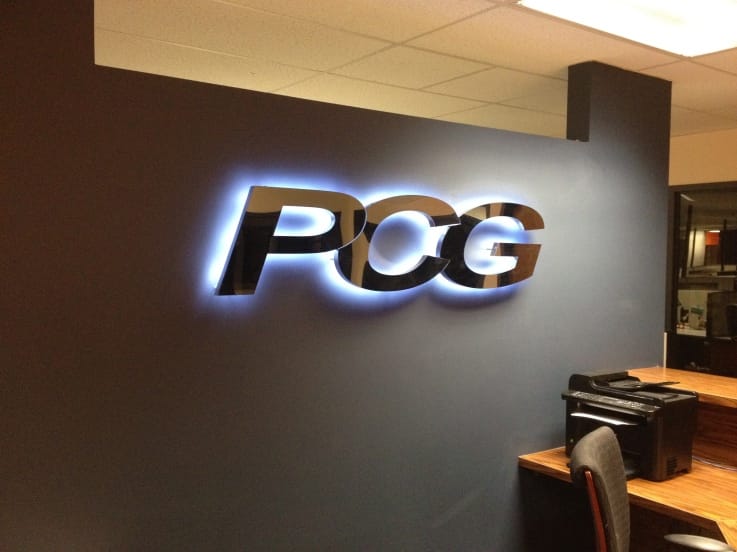 Office 3d led signage